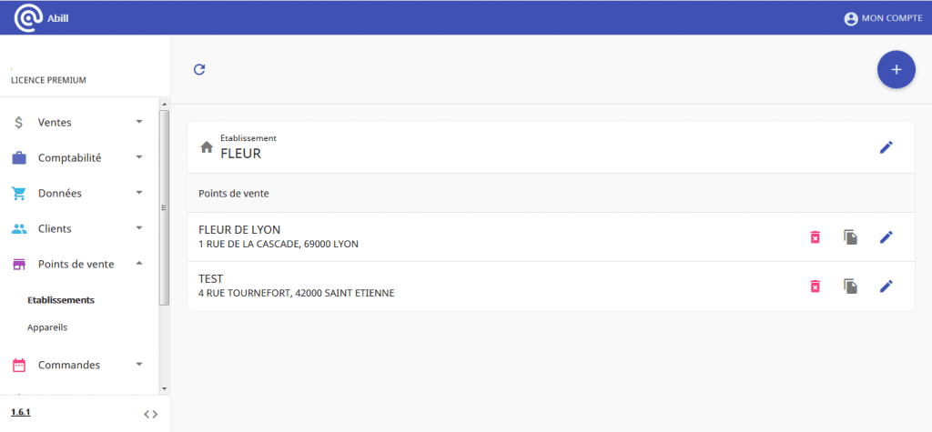 logiciel de caisse gestion multi établissements sextant promag