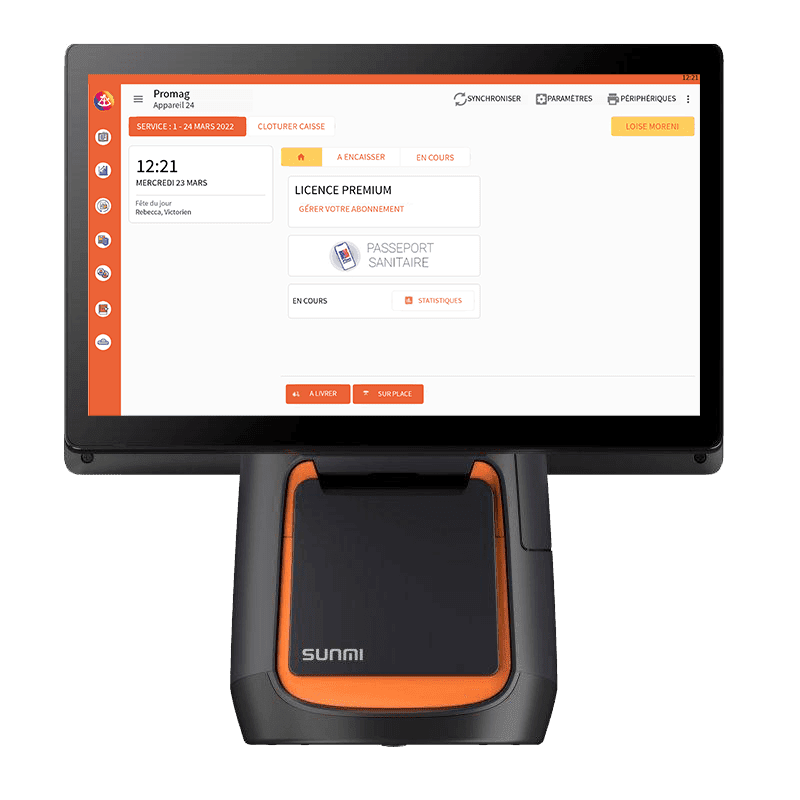 Solution caisse promag TPV Sunmi